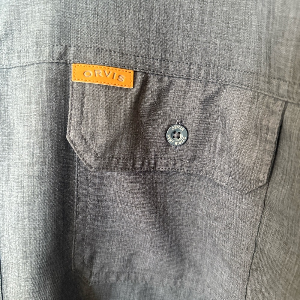 Orvis Classic Collection Men's Dark Blue Casual Shirt - Picture 2 of 7